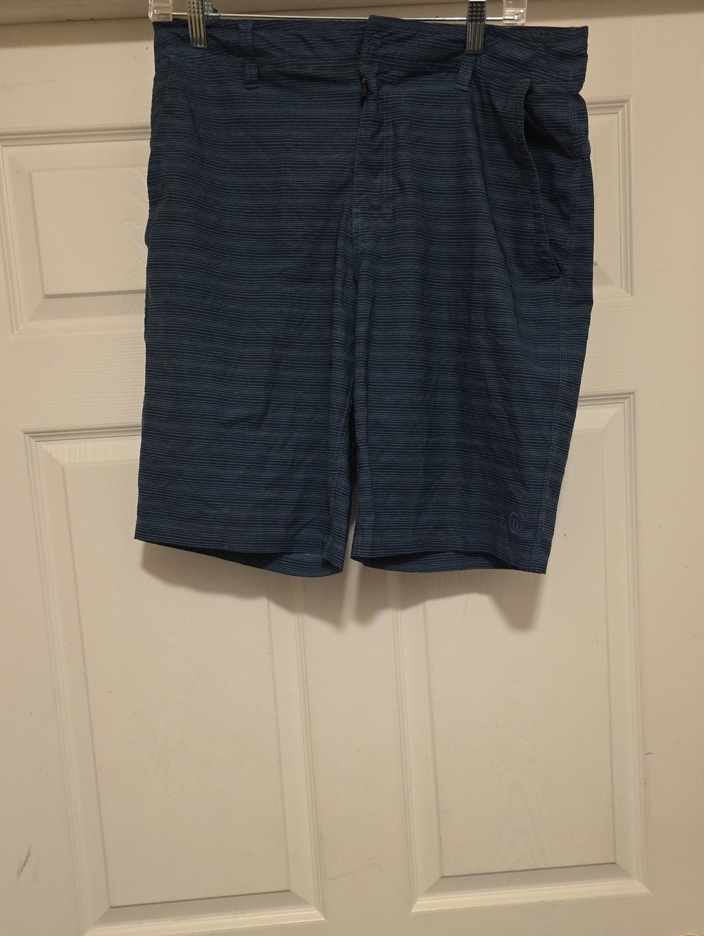 Hang Ten Men's Blue Striped Casual Shorts